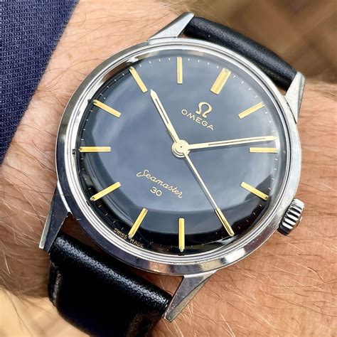 omega seamaster 30 black dial|omega seamaster no date.